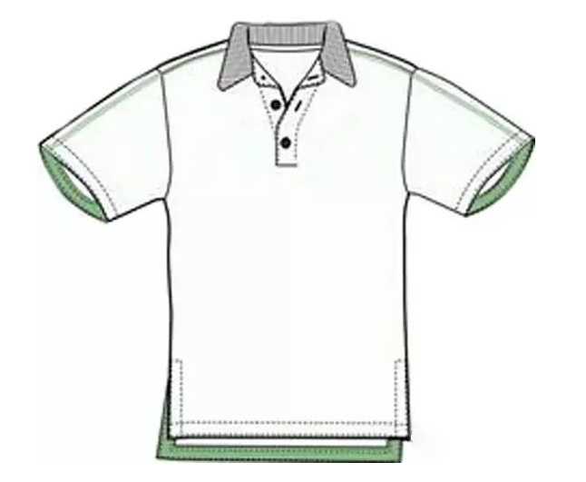 前短后長-polo衫版型