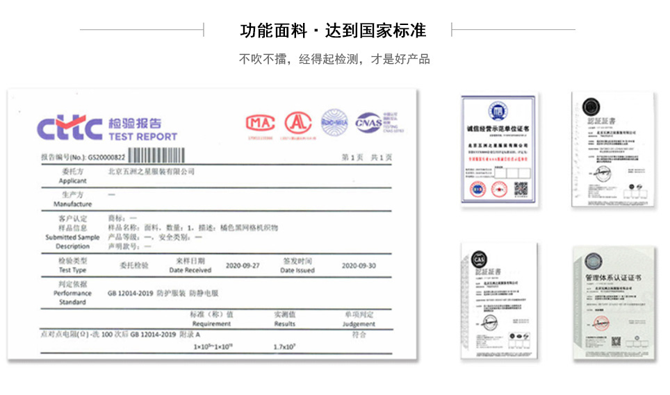 五洲之星定制秋冬季搖粒絨反光工作服營業執照及資質