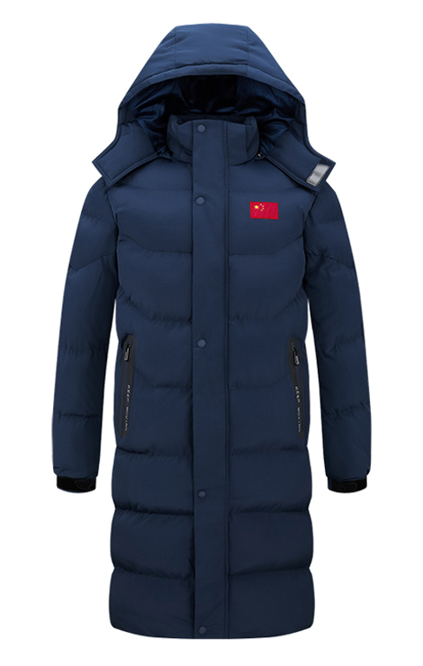 國(guó)家隊(duì)加絨連帽棉服定制款式圖片