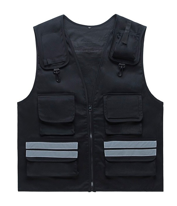 多口袋反光執法馬甲定制款式圖片